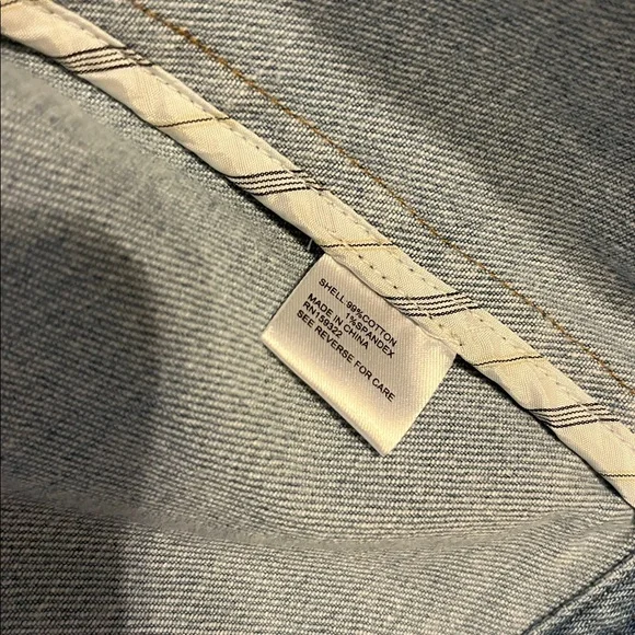 Central Park west Nevada girly collarless denim jacket - NWT sz s - Picture 4 of 6